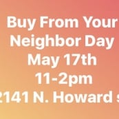 Buy From Your Neighbor Day