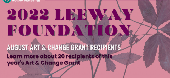 Announcing the 2022 Fall Art & Change Grantees