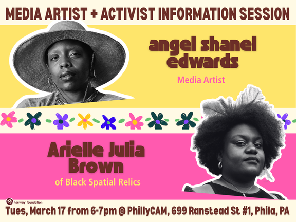 3/12/26 Media Artist and Activist Residency (MAR) In-Person Info Session