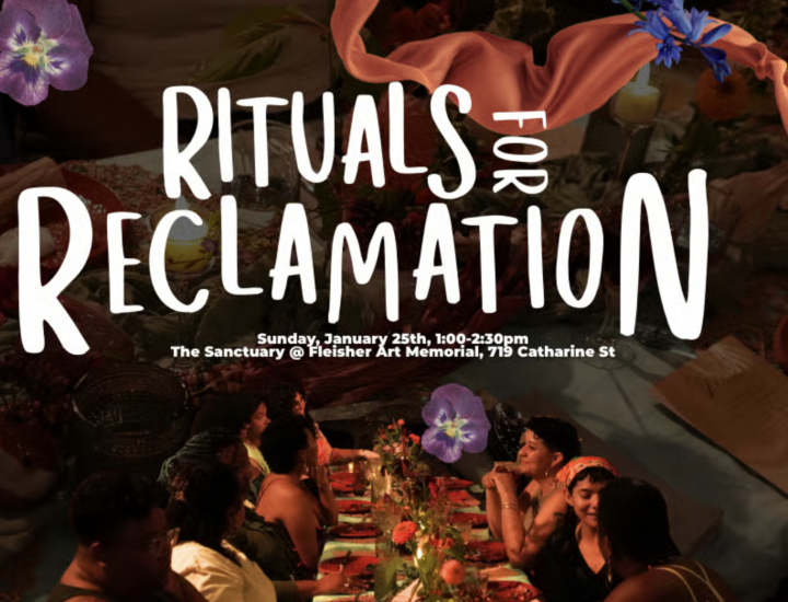 Rituals for Reclamation: An artist talk and reflection on the dinner ritual